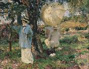 John Singer Sargent The Sketchers oil on canvas